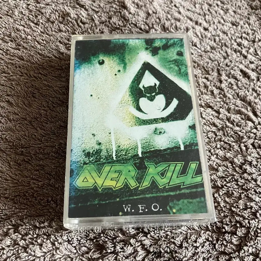 [BUNJANG] Overkill W.F.O. Cassette Tape (Korean License Edition) / 80~90년대 미국의 스래쉬 메탈 밴드 오버킬 정규 7집 W.F.O. 앨범 국내 라이센스 카세트테이프