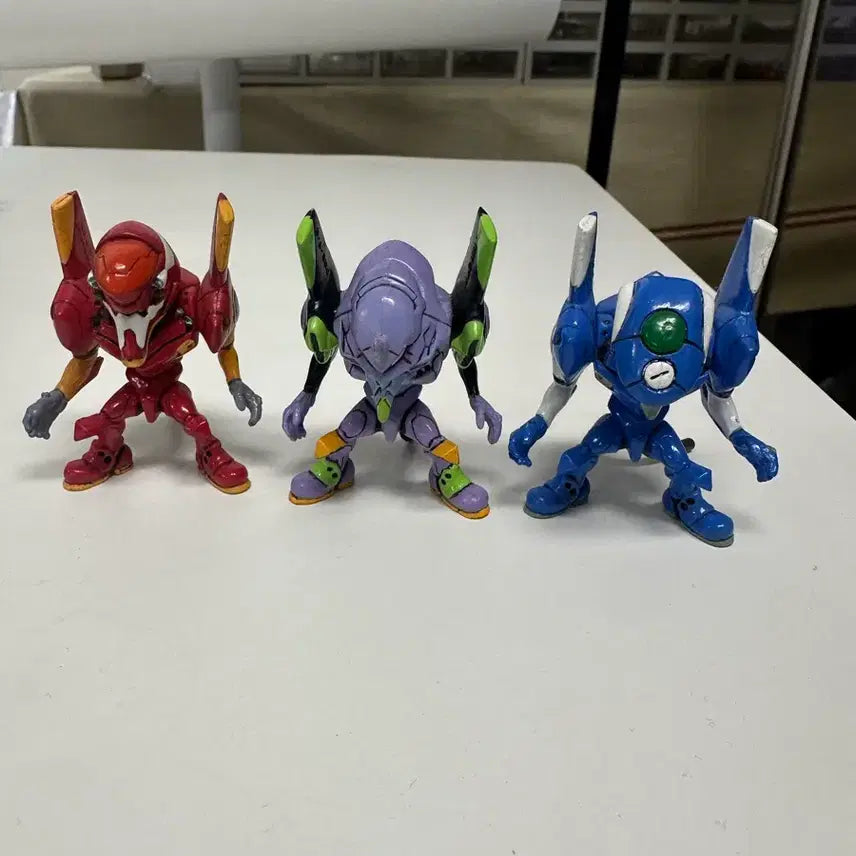 [BUNJANG] Evangelion TV Series Unit-00, Unit-01, Unit-02 Mini SD Figures / 에반게리온 TV 판 영호기 초호기 2호기 미니 피규어