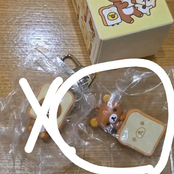 [BUNJANG] Rilakkuma Bread Keychain (Rilakki Version) / CGV 리락쿠마 식빵 키링 (1개남음)리락이버전