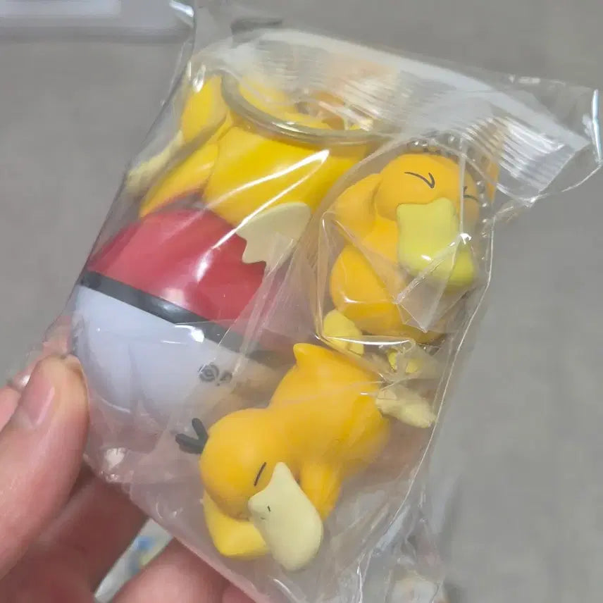 [BUNJANG] Pokemon Gachapon Figure Keychain Goropaduck 3-Type Set / 포켓몬 피규어 가챠 키링 고러파덕 3종 세트