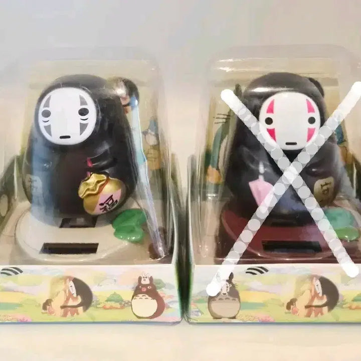 [BUNJANG] Spirited Away No-Face Solar Powered Waving Figurine / 센과 치히로의 행방불명 가오나시 태양광 흔들인형 피규어