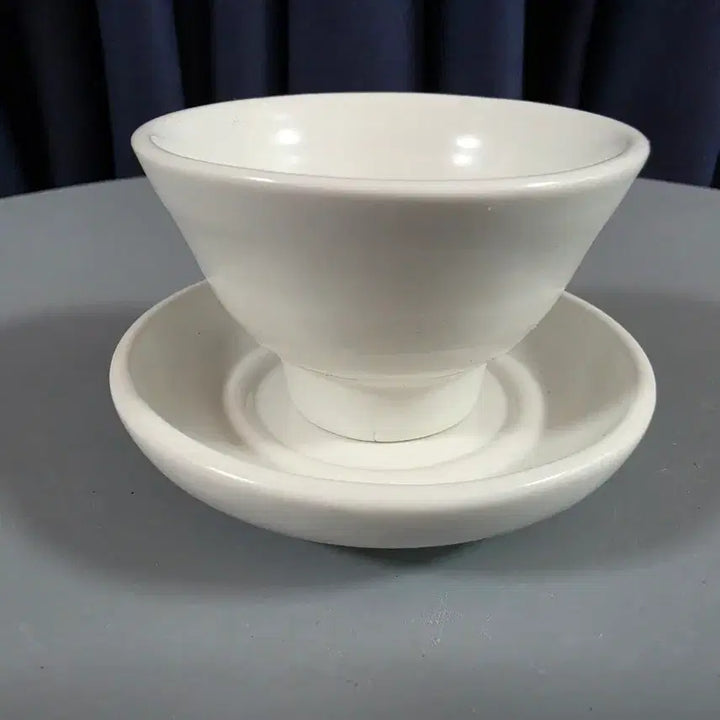 [BUNJANG] First Generation Intangible Cultural Heritage Ho Bong Jang Song Mo Tea Cup and Saucer Set / 1세대 원로 무형문화재 [호봉장송모] 찻잔
