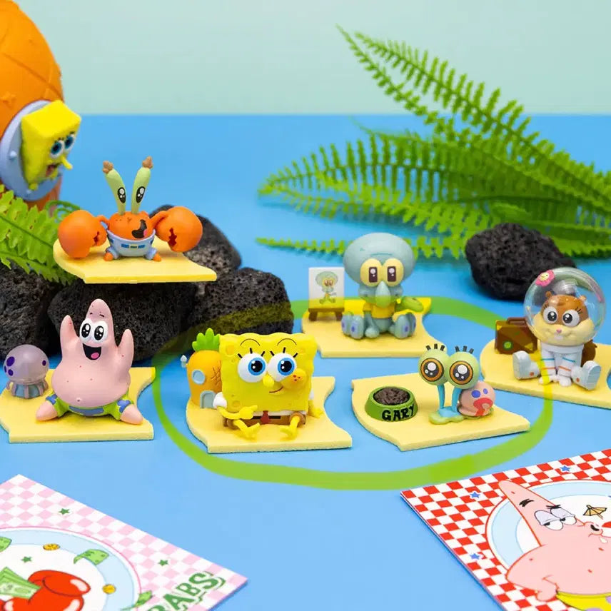 [BUNJANG] SpongeBob &amp; Gary 2-Figure Set Bundle / 스펀지밥 레토 베이비 피규어 가챠 핑핑이 스폰지밥 2종 세트 일괄