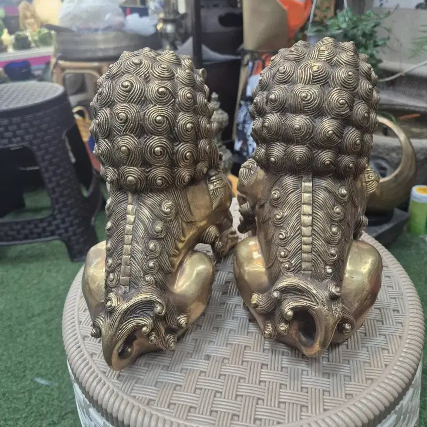 [BUNJANG] Bronze Pair of Haetae Statues / 귀한동제품 해태한쌍