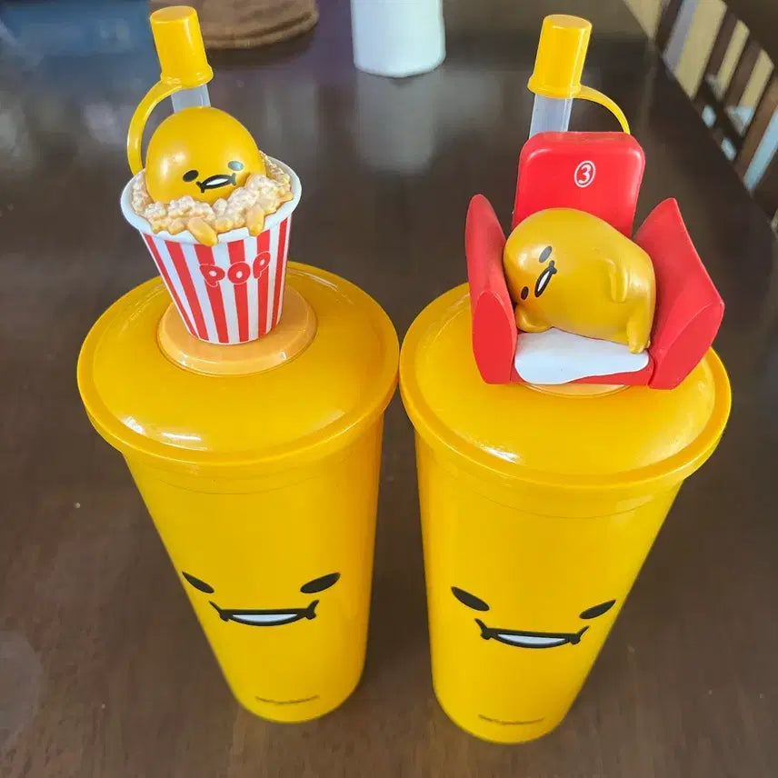 [BUNJANG] Gudetama Popcorn Cup Figure Set CGV Goods / 구데타마 팝콘 컵 피규어 세트 cgv 굿즈