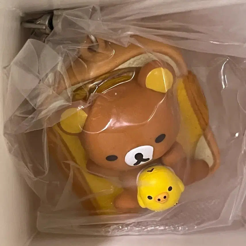 [BUNJANG] Rilakkuma Bread Hidden Kiiroitori Keychain (Sealed) / 미개봉 cgv 리락쿠마 식빵 키링 히든 키이로이토리