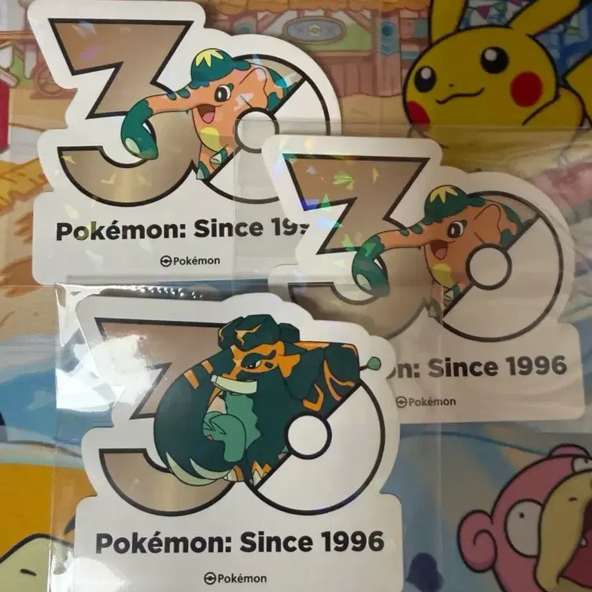 [BUNJANG] Pokemon 30th Anniversary Sticker Bundle / 포켓몬스터 30주년 스티커 - 끼리동 2장, 대왕끼리동 일괄