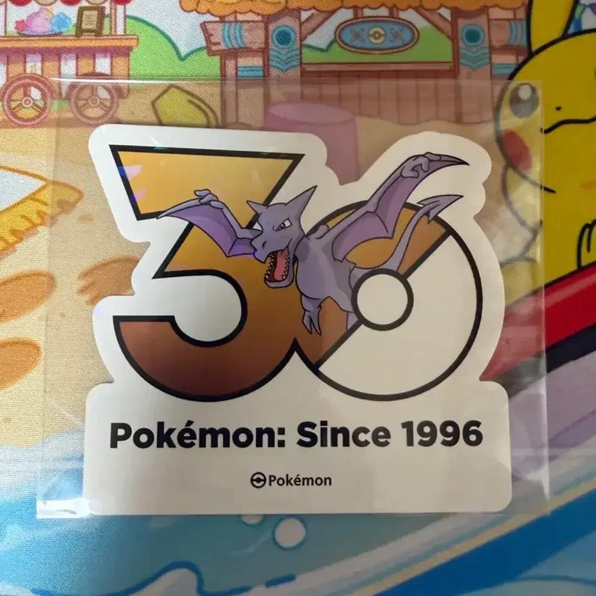 [BUNJANG] Pokemon 30th Anniversary Sticker - Aerodactyl / 포켓몬스터 30주년 스티커 - 프테라