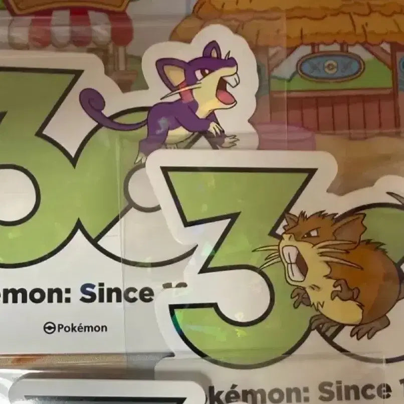 [BUNJANG] Pokemon 30th Anniversary Sticker Bundle - Sentret, Furret / 포켓몬스터 30주년 스티커 - 꼬렛, 레트라 일괄