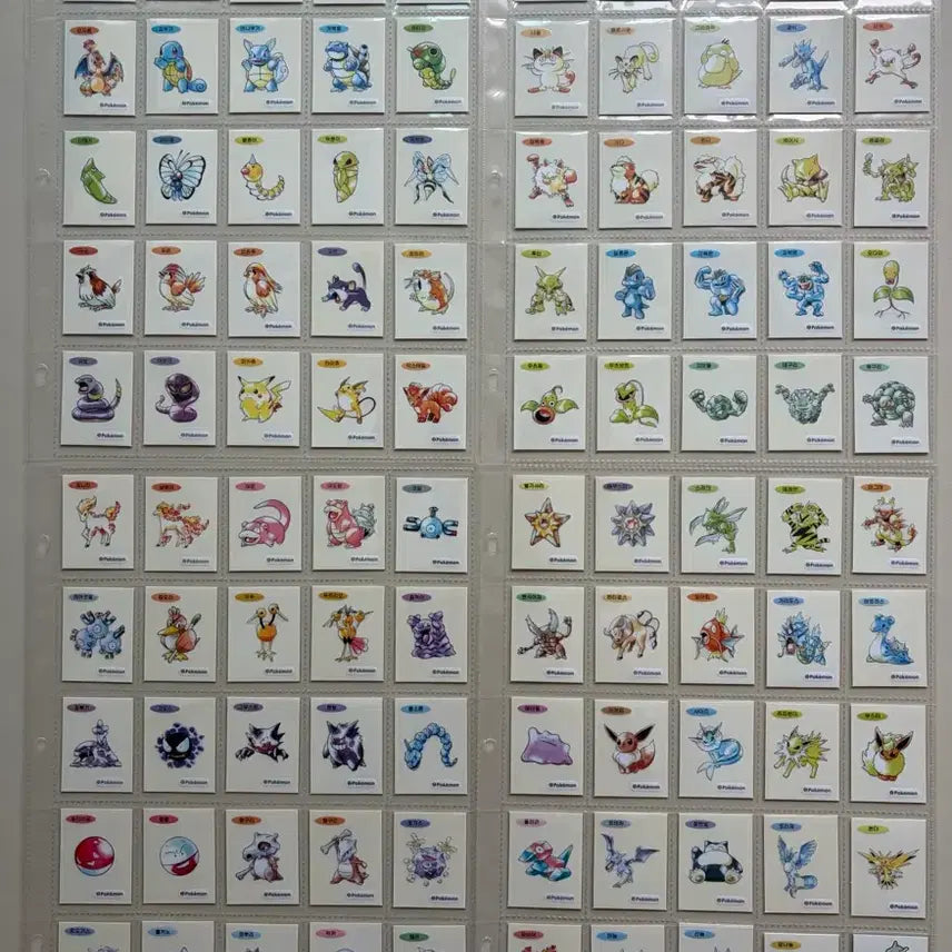 [BUNJANG] Pokemon Artwork Ttibusil Set (99 Types + Mewtwo &