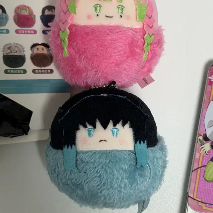 [BUNJANG] Demon Slayer Muichiro Mitsuri Plush Bundle Set / 무이치로 미츠리 타피누이 일괄판매 귀멸의 칼날 미츠리철제케이스