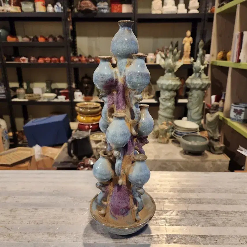 [BUNJANG] Chinese Jun Ware Ceramic Vase with Unique &