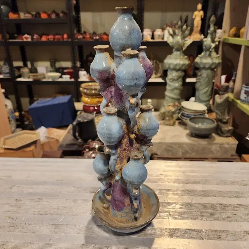 [BUNJANG] Chinese Jun Ware Ceramic Vase with Unique &