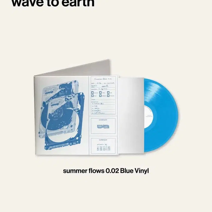 [BUNJANG] Wave Toz Summer Flows 0.02 Blue Vinyl LP / 웨이브 투어스 summer flows 0.02 블루 바이닐