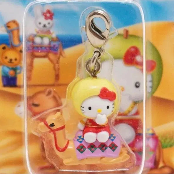[BUNJANG] Sanrio Hello Kitty Tottori Limited Camel Keychain Holder Strap Vintage / (2006년) 고전 키티 돗토리 지역한정 낙타 키링 키홀더 스트랩 빈티지