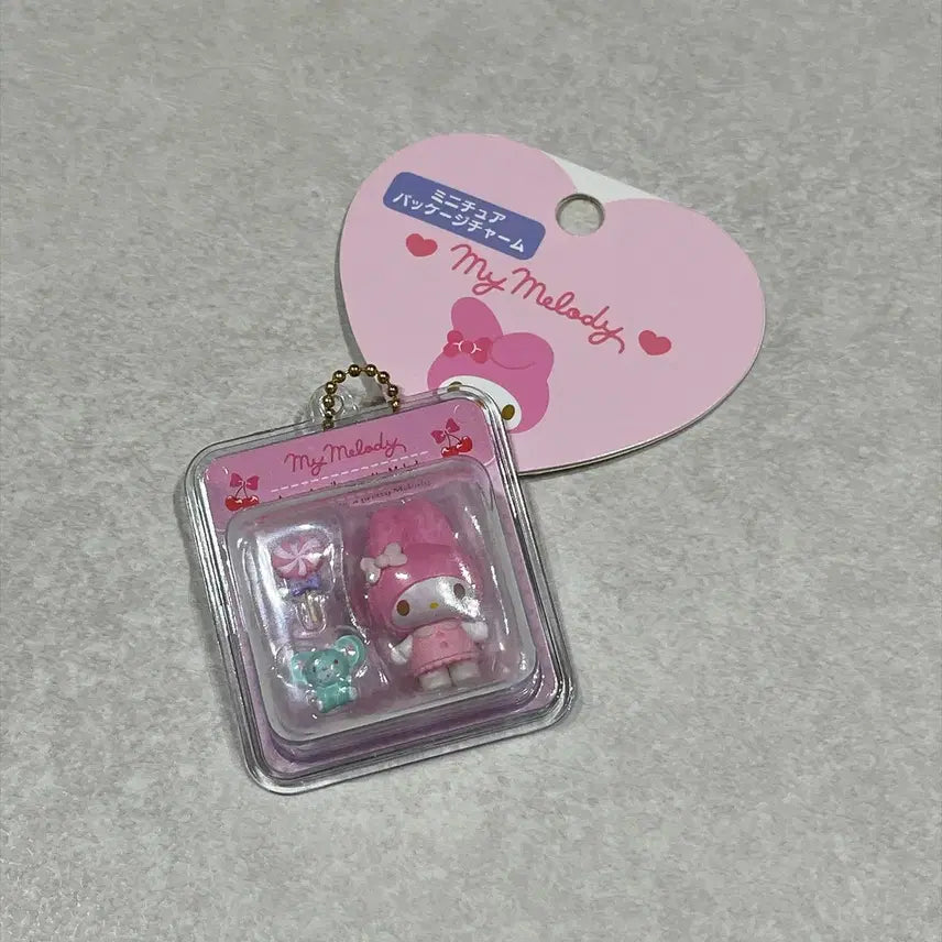[BUNJANG] Sanrio My Melody Miniature Package Charm Keychain / 산리오 마이멜로디 미니어처패키지참 키링