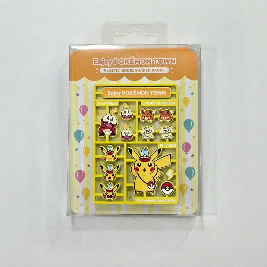 [BUNJANG] Pokemon Town Plastic Model Badge / [포켓몬스터] 팝업스토어 포켓몬타운 플라스틱 모델 뱃지_ 새상품