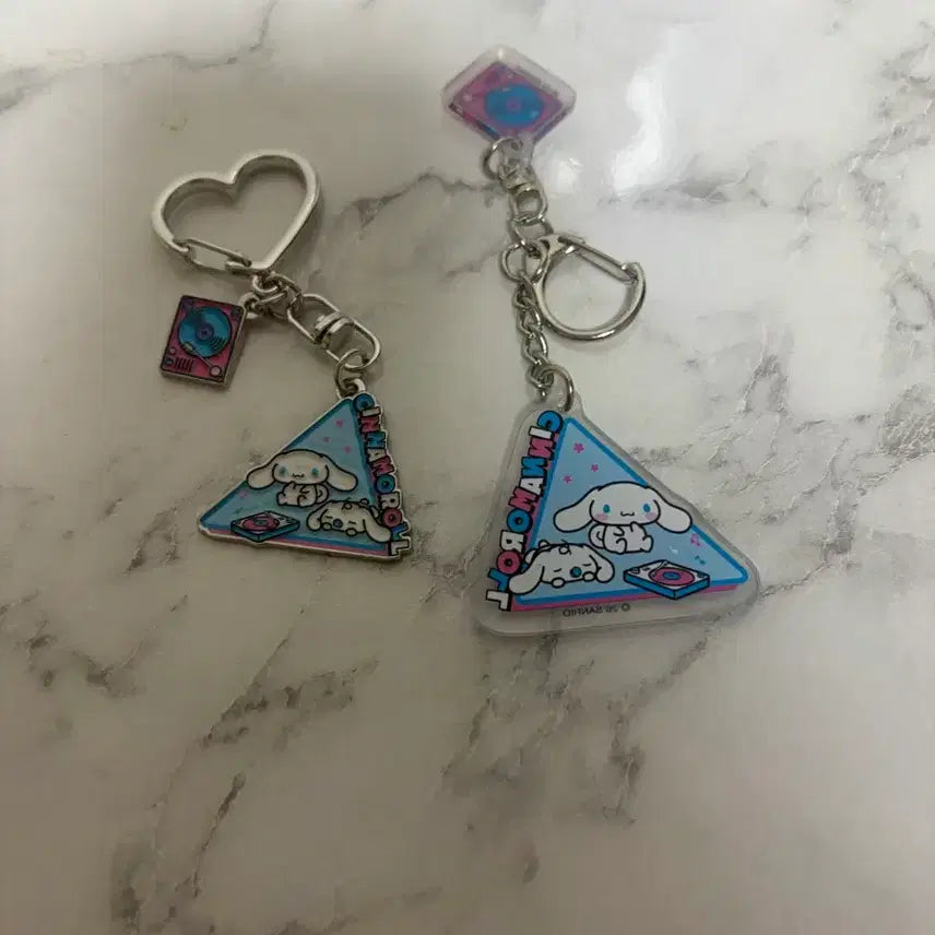 [BUNJANG] Sanrio My Keyring Cinnamoroll (2 Types Incl. Metal) Bundle Set / 산리오 마이키링 시나모롤 (메탈 포함 2종 일괄)
