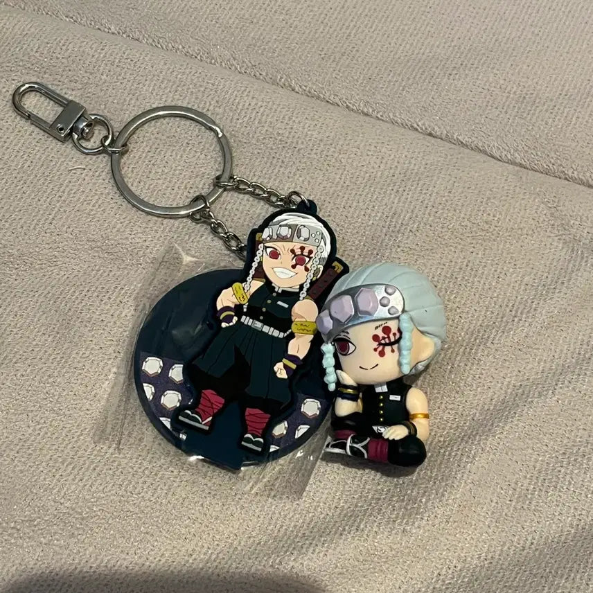 [BUNJANG] Demon Slayer Tengen Uzui Shoulder Gacha &amp; Rubber Strap Bundle Set / 귀멸의칼날 우즈이텐겐 어깨쿵가챠, 러버스트랩 일괄