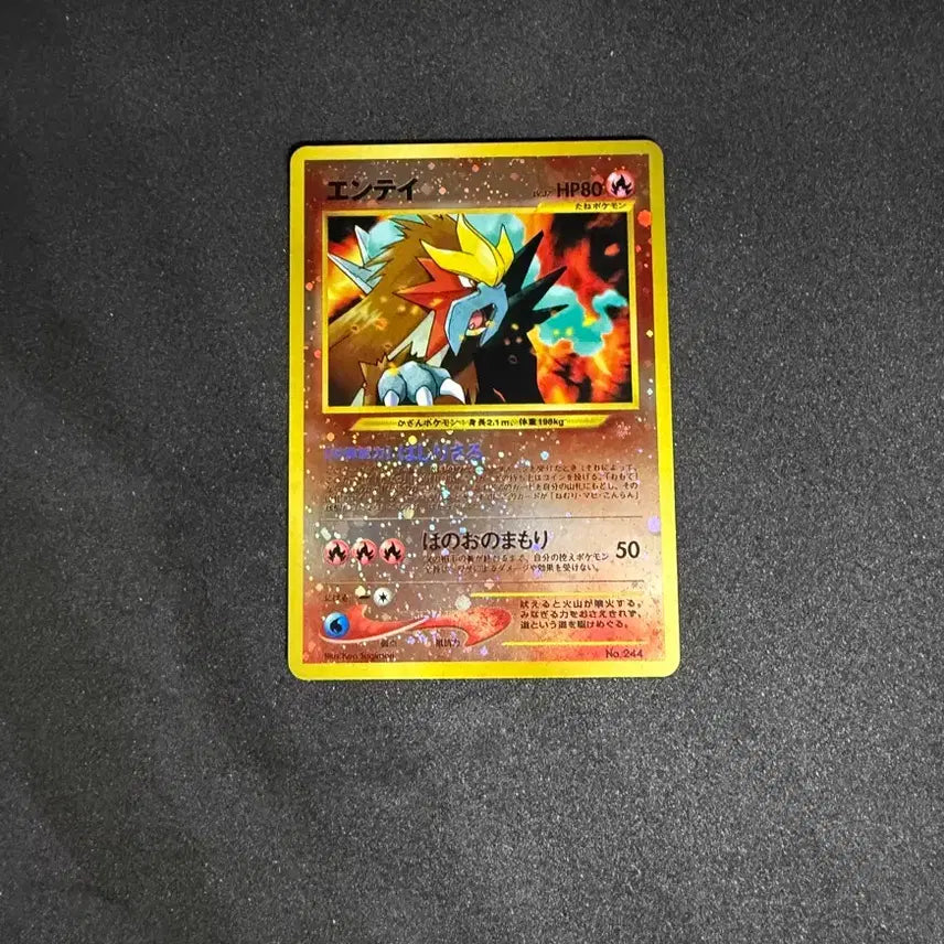 [BUNJANG] Pokemon Card Neo Premium File 2 Entei Holo / 포켓몬카드 빈티지 올드백 네오프리미엄파일2 엔테이 홀로