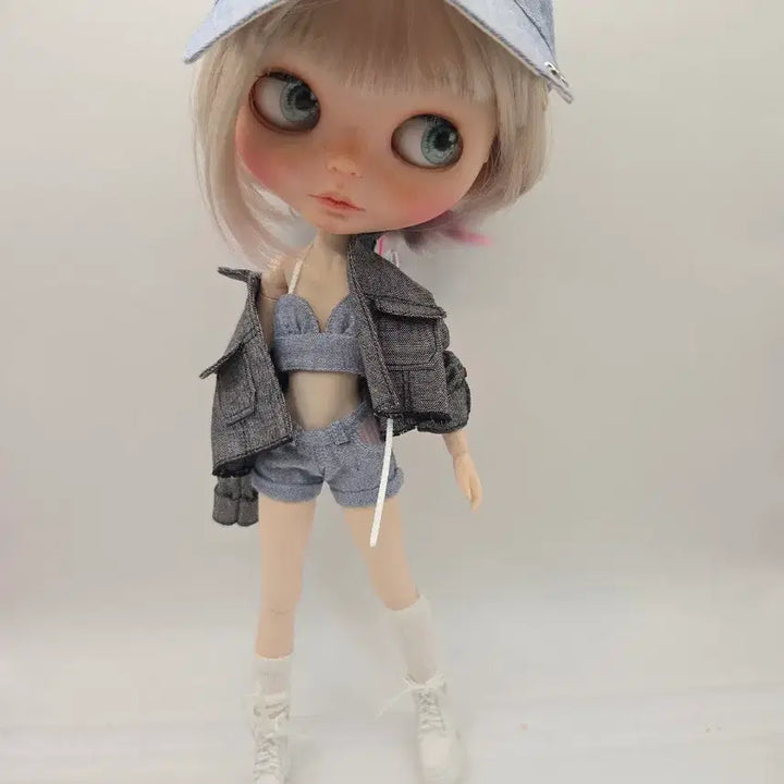 [BUNJANG] Blythe Obitsu 22/24 Denim Outfit Set / 블라이스(브라이스),오비츠22, 24   데님세트의상
