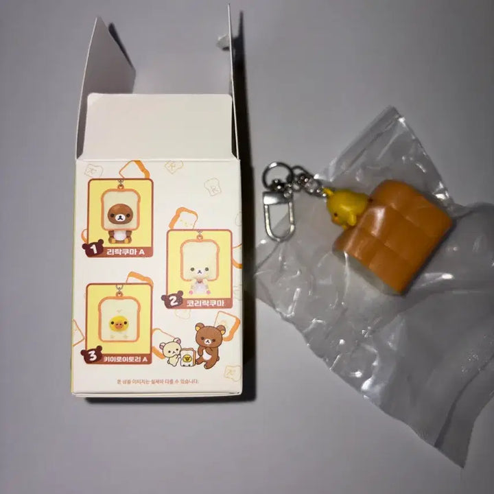 [BUNJANG] Rilakkuma Bread Keychain Kiiroitori (Yellow Bird) / cgv 리락쿠마 식빵 키링 키이로이토리 B 돼병이 미개봉 양도