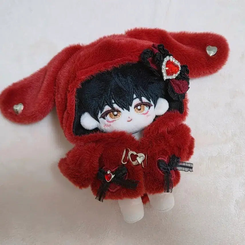 [BUNJANG] 10cm Doll Clothes Puppy Narine Red / 10cm 인형옷 퍼피나린 레드