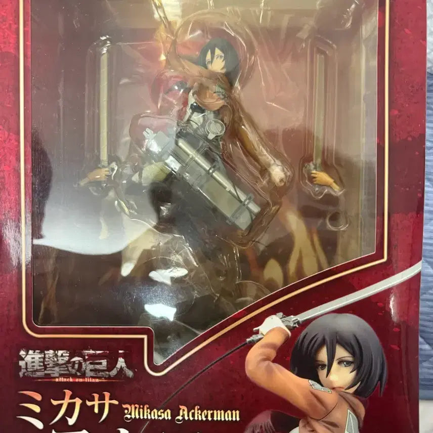 [BUNJANG] QuezQ Attack on Titan Mikasa Ackerman Figure (Sealed) / 큐즈큐 진격의거인 미카사(미개봉) 주말가격인하