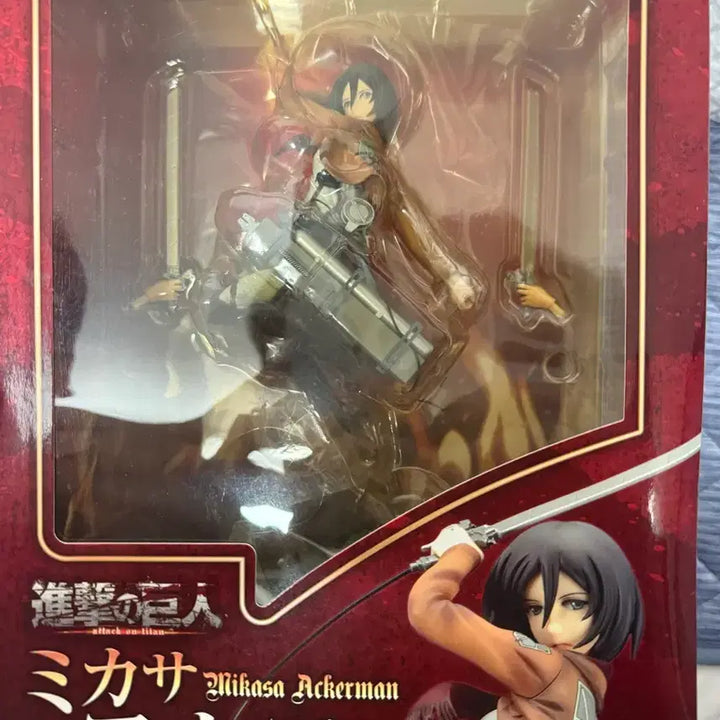 [BUNJANG] QuezQ Attack on Titan Mikasa Ackerman Figure (Sealed) / 큐즈큐 진격의거인 미카사(미개봉) 주말가격인하
