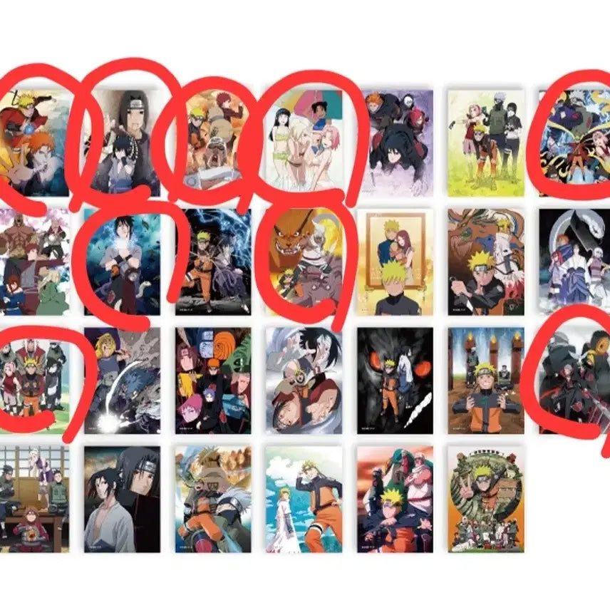 [BUNJANG] Naruto Ensky Bromide Set (3 Types) / 나루토 엔스카이 브로마이드 3종 일괄