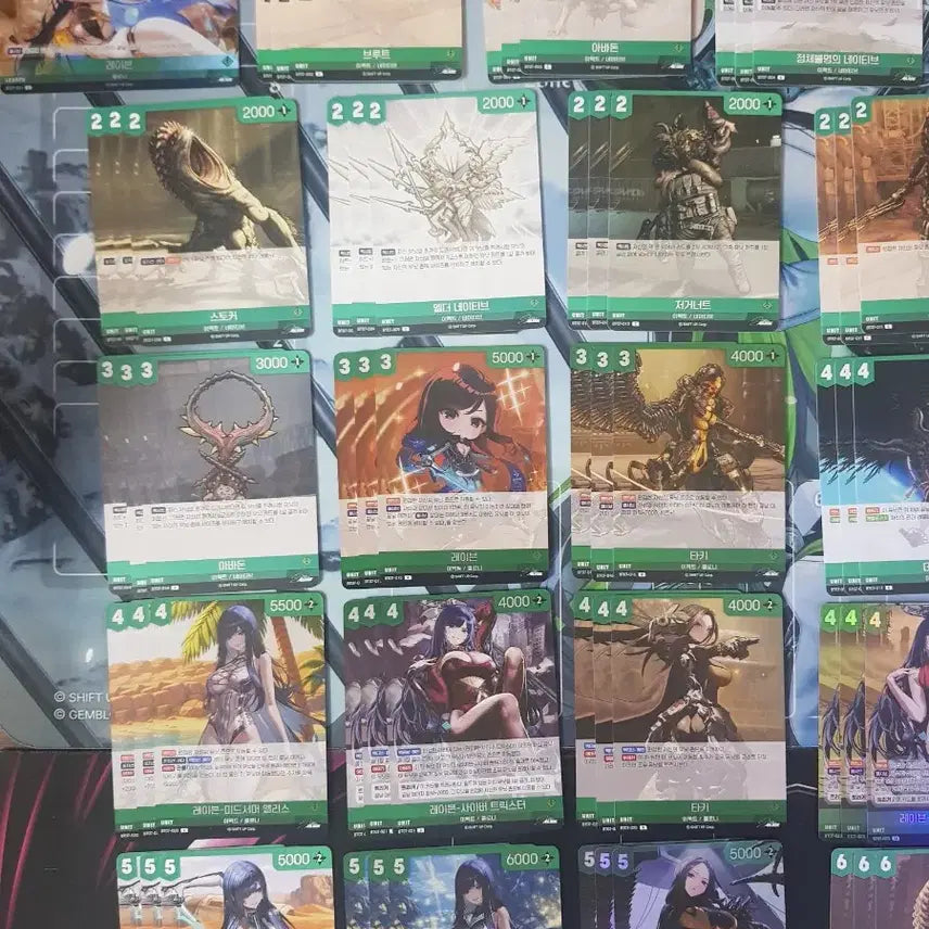 [BUNJANG] Stellar Blade Nibel Arena Green Deck Box (Includes Leader Card) / [덱소스] 니벨아레나 스텔라블레이드 녹색 덱소스 (리더카드 포함)