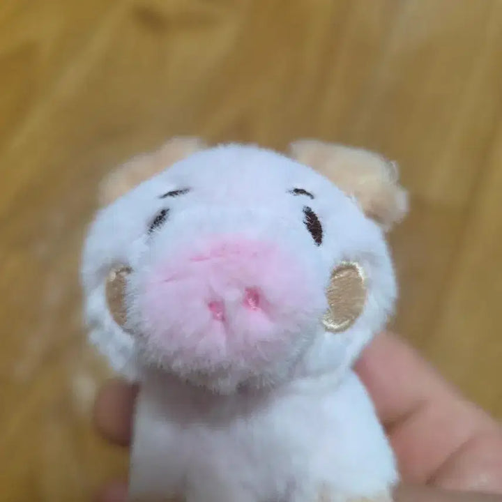 [BUNJANG] White Pig Character Plush Keychain / 흰색 돼지 캐릭터 봉제인형 키링