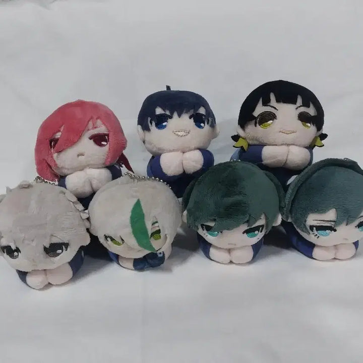 [BUNJANG] Blue Lock 7-Character Hug Character Plushie Set / 블루록 인형 7종 세트 일괄 허그캬라 집게 인형 하구캬라 허그캐러 누이구루미 가챠 애니 이사기 요이치 이토시 린 치기리 효마