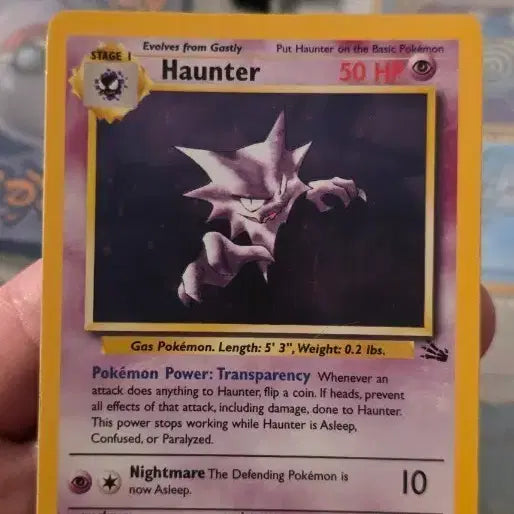 [BUNJANG] Pokemon Haunter 1999 Rare Trading Card / 포켓몬 고우스트(Haunter) 카드