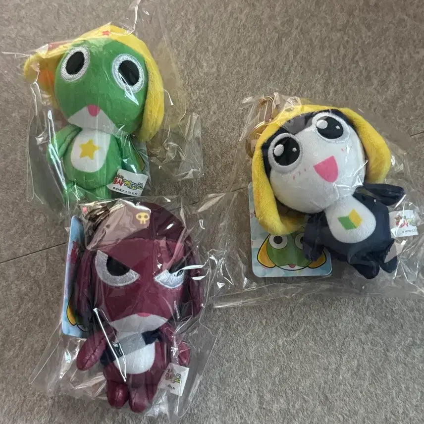 [BUNJANG] Sgt. Frog Keroro Plush Toy 3 Set / 개구리 중사 케로로 인형 3종 세트