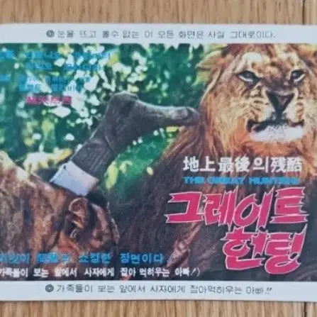 [BUNJANG] The Great Hunting Movie Card / 그레이트헌팅 영화카드 영화카렌다