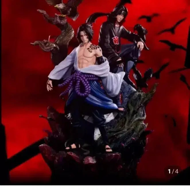 [BUNJANG] CW Uchicha Itachi &amp; Sasuke Resin Figure / CW 우치하 이타치 &amp; 사스케 레진 피규어 판매