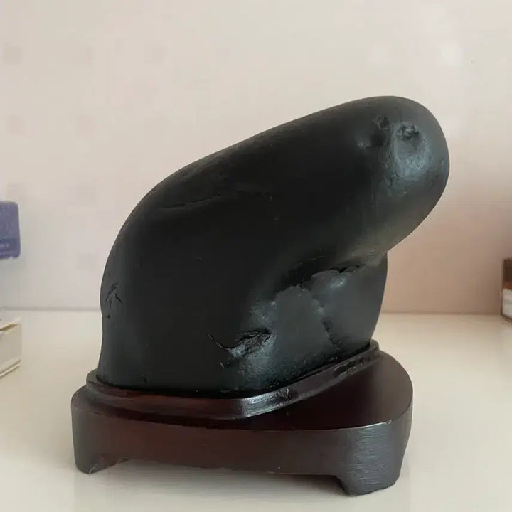 [BUNJANG] Serpentine Natural Stone Suiseki / 뱀머리모양 자연석 수석