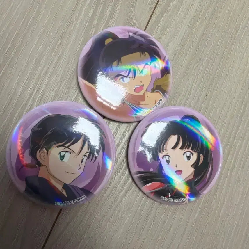 [BUNJANG] Inuyasha Pop-up Random Badge Set (Miroku, Sango, Koga) / 이누야샤 팝업 랜덤 뱃지 미르, 산고,코우가 일괄