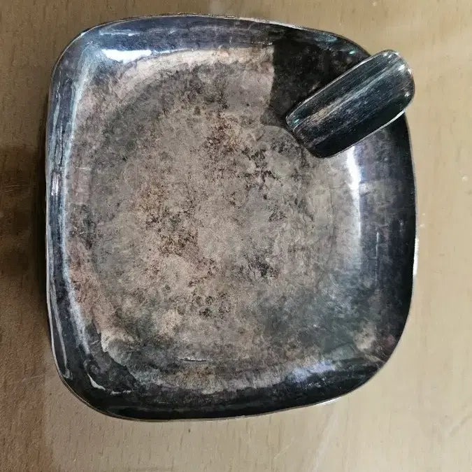 [BUNJANG] Sterling Silver Vintage Ashtray / 순은 실버 은 빈티지 재떨이