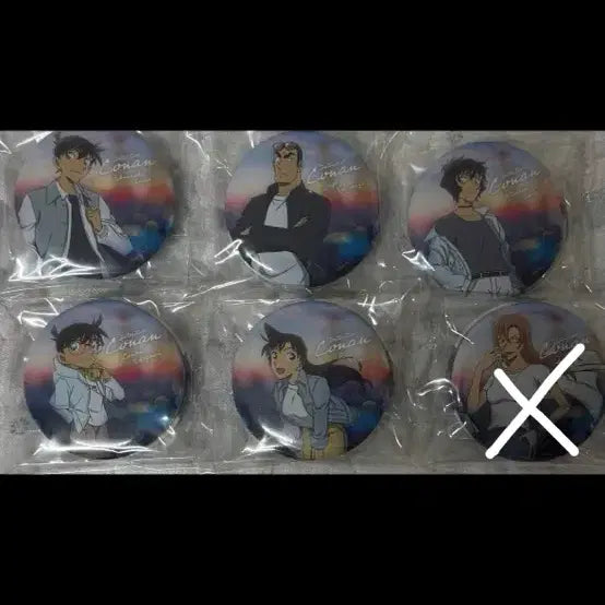 [BUNJANG] Detective Conan City Pop Can Badge Bundle Set / 명탐정 코난 시티팝 캔뱃지 일괄