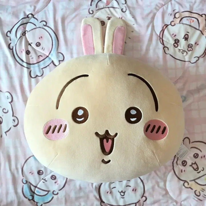 [BUNJANG] Chiikawa Usagi Parade Chewy Face Big Cushion / 우사기 ) 퍼레이드 치이카와 쫀득 페이스 빅 쿠션 먼작귀