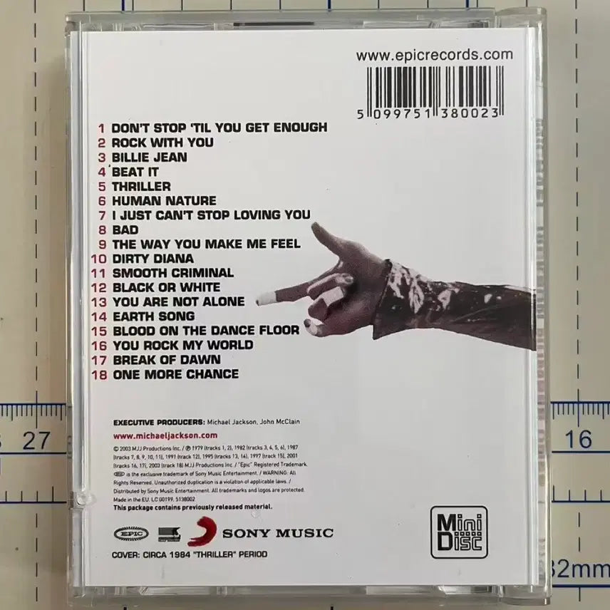 [BUNJANG] Michael Jackson Number Ones MiniDisc Album / 마이클 잭슨 Number Ones 미니디스크 앨범