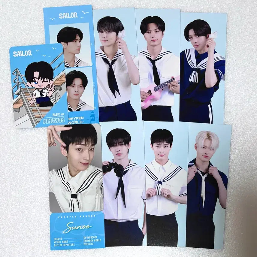 [BUNJANG] ENHYPEN Sunoo Sailor Basic Version Photocard / 엔하이픈월드 엔하월드 세일러 베이직버전 선우 포카 양도
