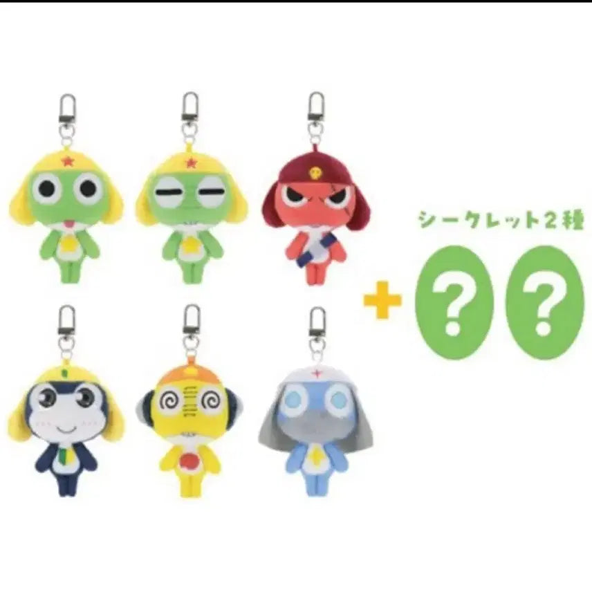 [BUNJANG] Keroro Chibi Mascot Keyring 8 Types Full Box (Sealed, Authentic) / [미개봉/정품] 케로로 치비 마스코트 키링 8종 풀박스