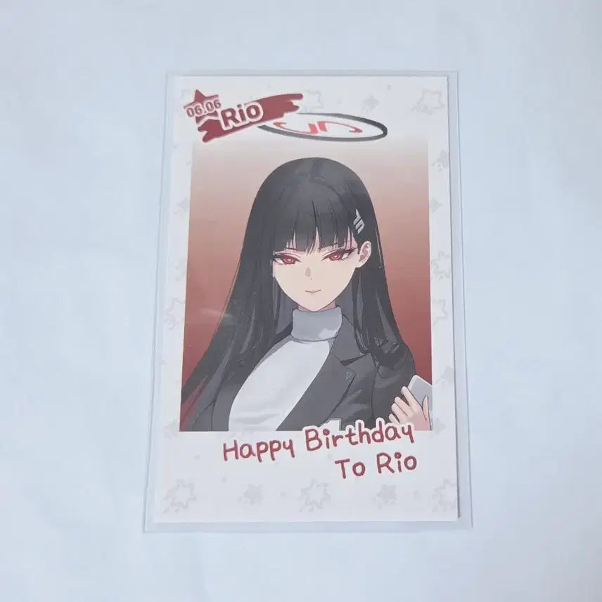 [BUNJANG] Blue Archive Rio Birthday Photocard / 블루아카이브 카페메모리얼 리오 생일 포토카드