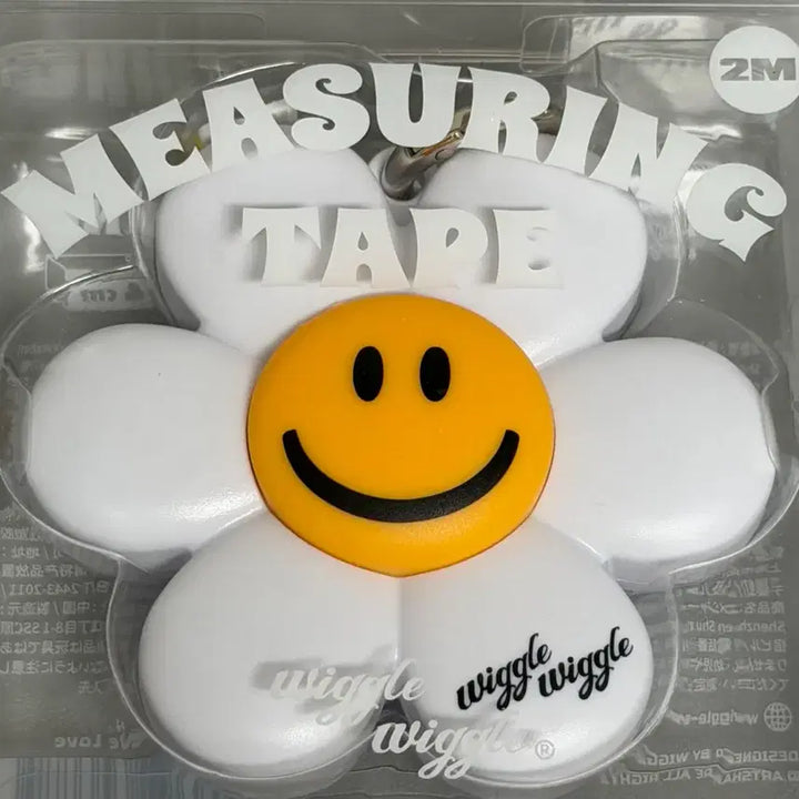 [BUNJANG] Wiggle Wiggle Portable Double-Sided Mini Tape Measure / 위글위글 휴대용 곰돌이 꽃 양면 미니 줄자