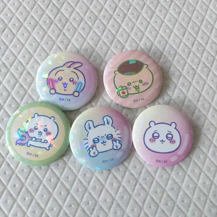 [BUNJANG] Chiikawa Can Badge Bundle Set (5 Pieces) / 치이카와 캔뱃지 5개일괄