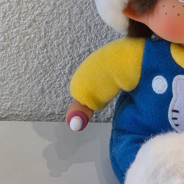 [BUNJANG] Authentic Hello Kitty x Monchhichi Collaboration Doll / 정품)헬로키티 콜라보 몬치치