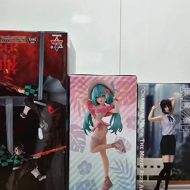 [BUNJANG] Hatsune Miku, Tanjiro, Nezuko Figure 3-Set / 하츠네 미쿠, 탄지로, 레제 피규어 3종 세트